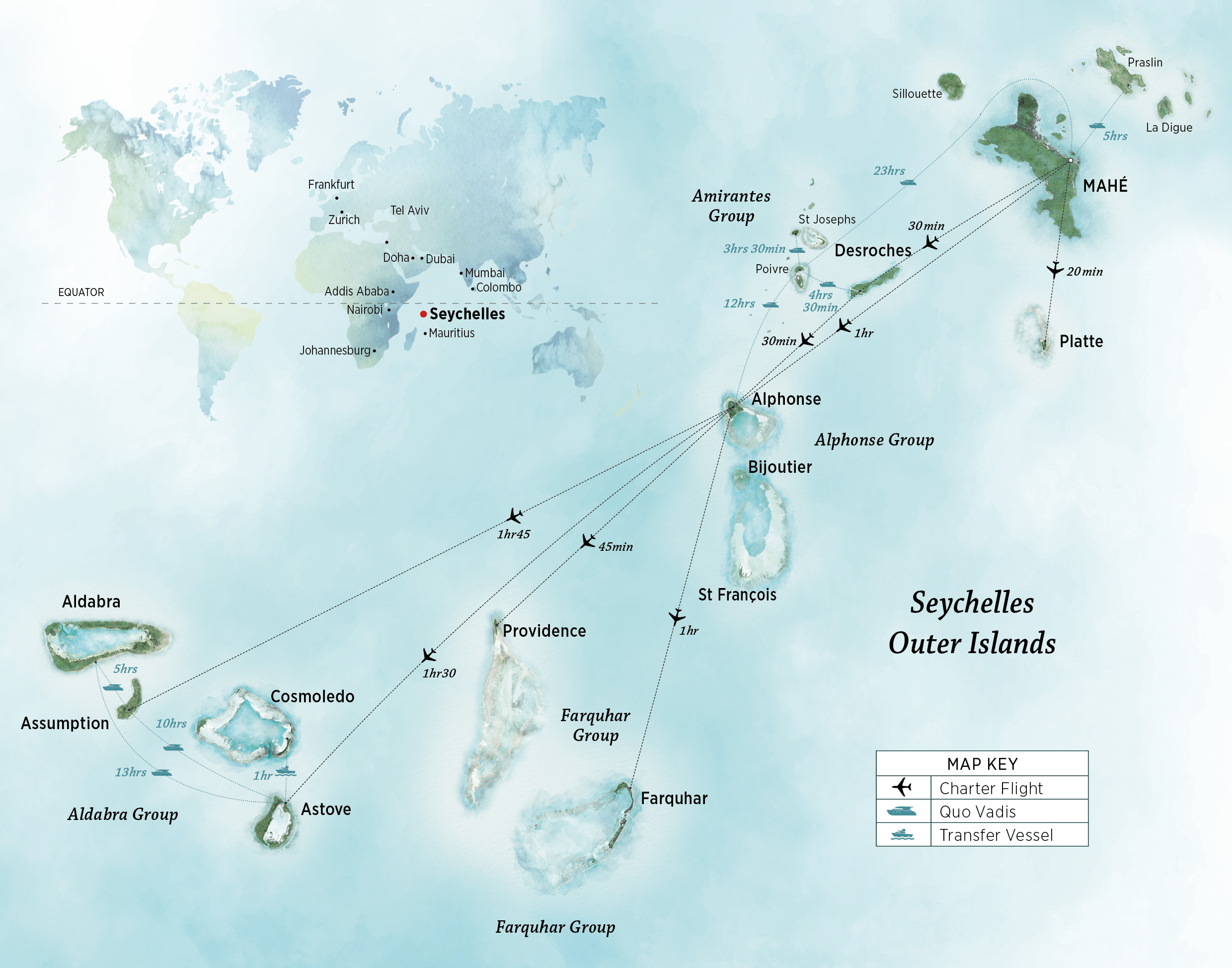 Alphonse Island map